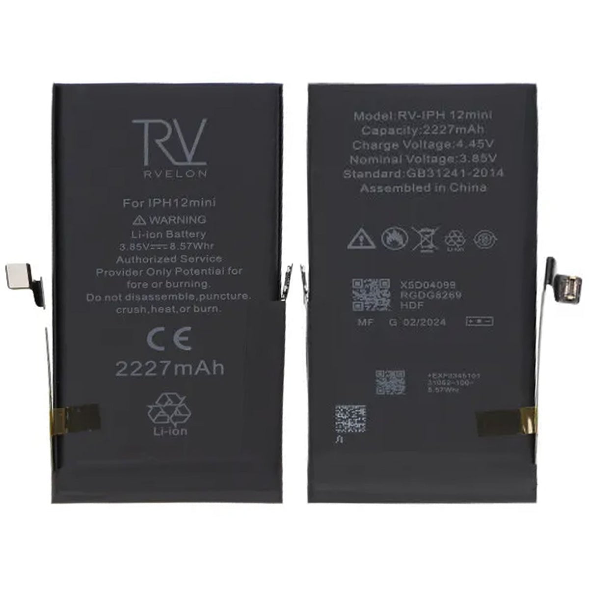 iPhone 12 Mini Batteri 2227mAh uten programmering