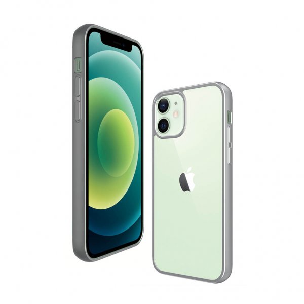 PanzerGlass iPhone 12 Mini Deksel ClearCase Color Satin Silver