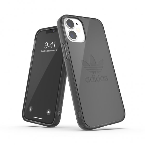 Adidas iPhone 12 Mini Deksel Protective Clear Case Svart
