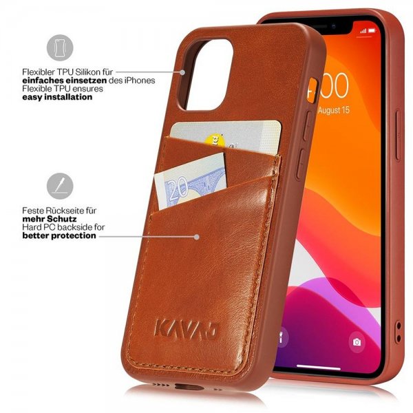 Kavaj iPhone 12 Mini Deksel Tokyo Brun