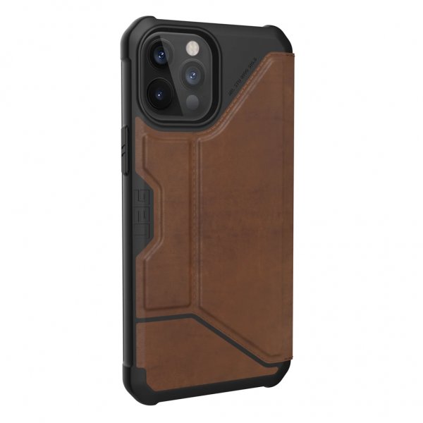Urban Armor Gear (UAG) iPhone 12 Pro Max Etui Metropolis Leather Brun