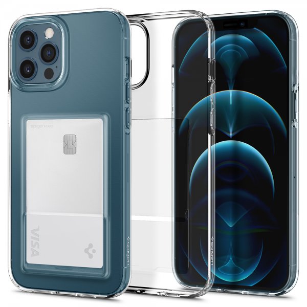 Spigen iPhone 12 Pro Max Deksel Crystal Slot Crystal Clear
