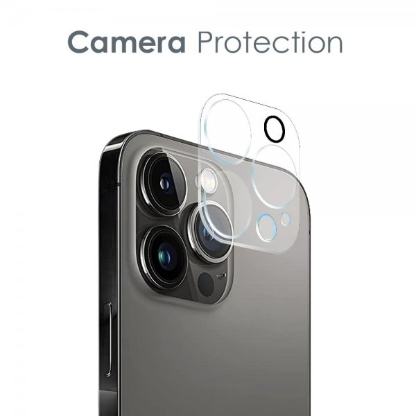 Northjo iPhone 12 Pro Max Deksel med Skjermbeskytter og Kamerabeskytter 3-i-1