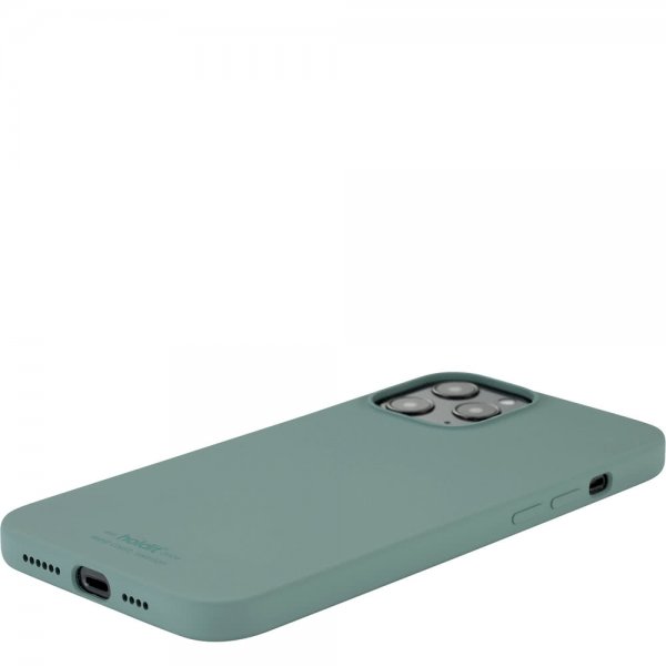 holdit iPhone 12 Pro Max Deksel Silikon Moss Green