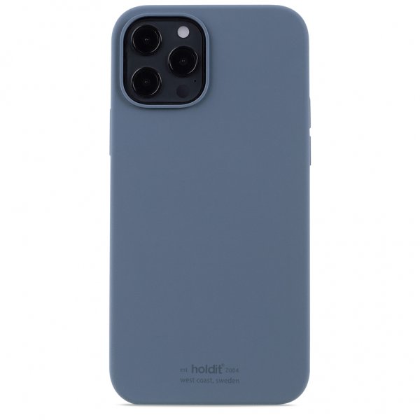 holdit iPhone 12 Pro Max Deksel Silikon Pacific Blue