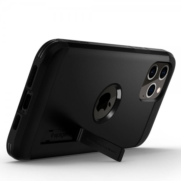 Spigen iPhone 12 Pro Max Deksel Tough Armor Svart