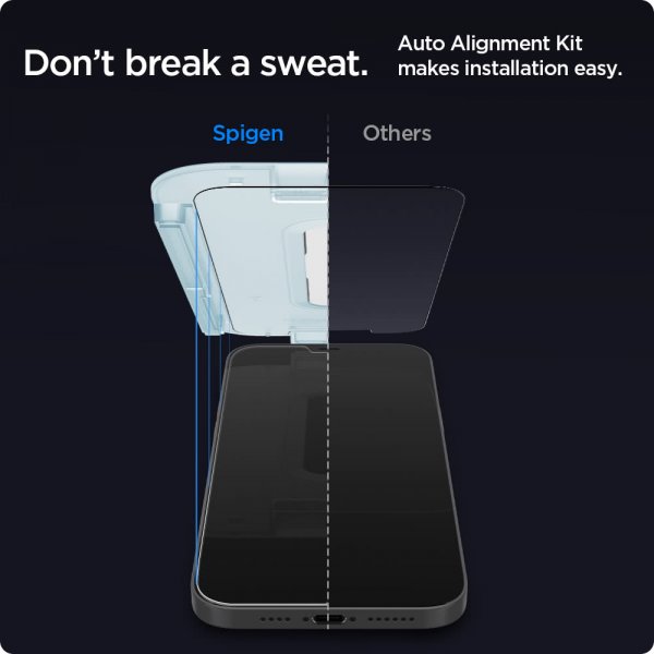 Spigen iPhone 12 Pro Max Skjermbeskytter GLAS.tR EZ Fit 2-pakning