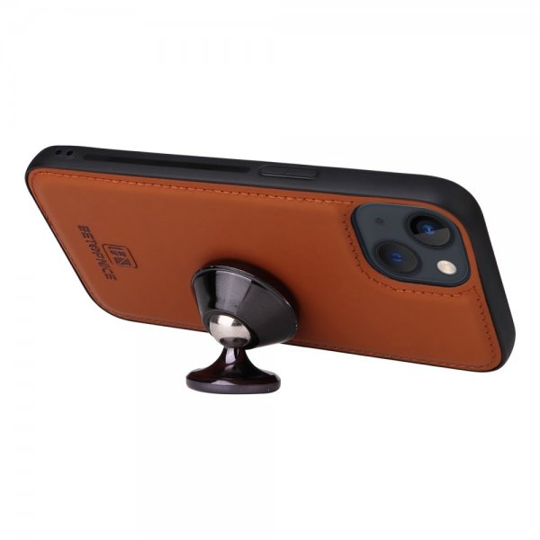 Betopnice iPhone 13 Etui Avtagbart Deksel 005 Brun