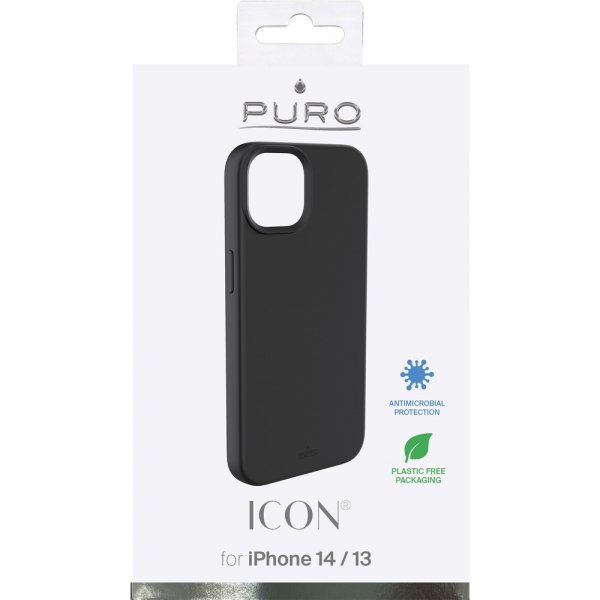 Puro iPhone 13/iPhone 14 Deksel Icon Svart