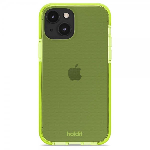 holdit iPhone 13/iPhone 14 Deksel Seethru Acid Green