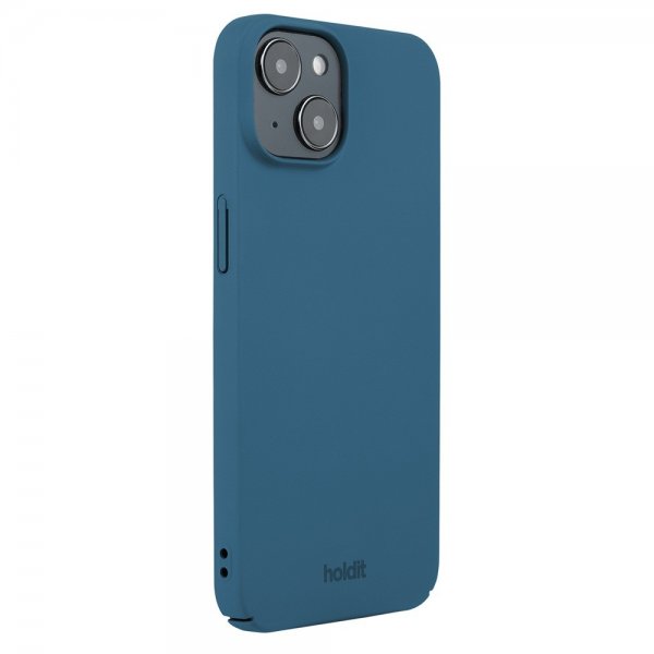 holdit iPhone 13/iPhone 14 Deksel Slim Case Denim Blue