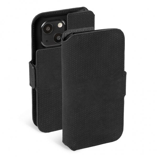 Krusell iPhone 13 Mini Etui Leather PhoneWallet Svart