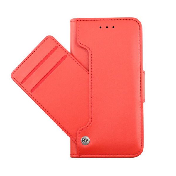Rvelon iPhone 13 Mini Etui Utbrettbar Kortlomme Rød