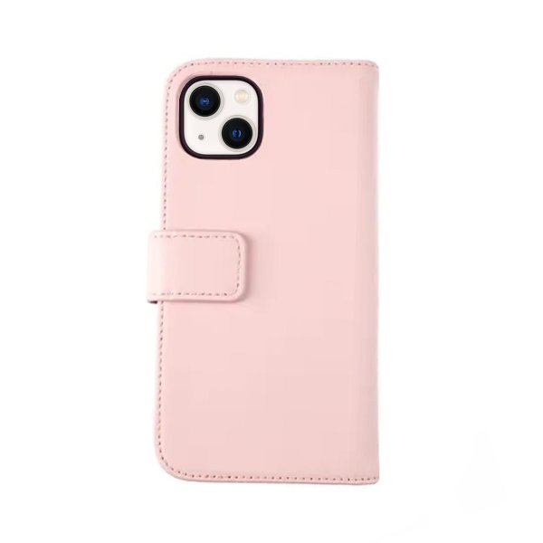 Rvelon iPhone 13 Mini Etui Ekte Skinn Rosa