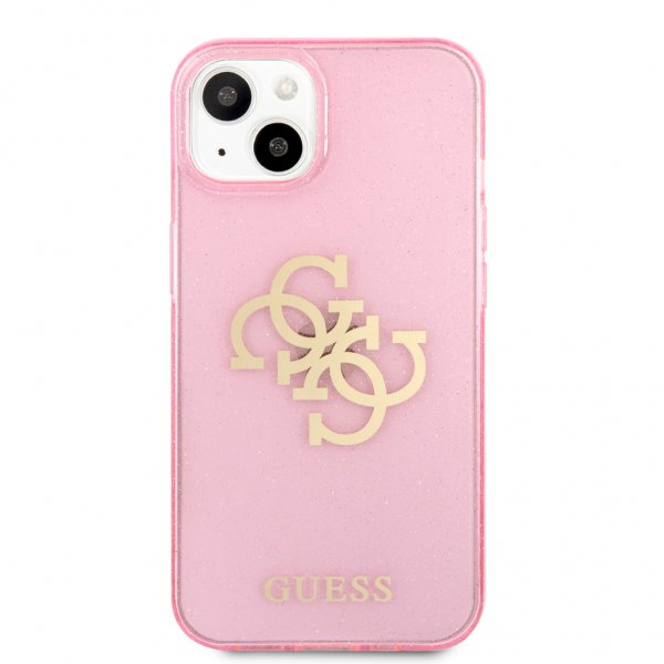 Guess iPhone 13 Mini Deksel Full Glitter Rosa