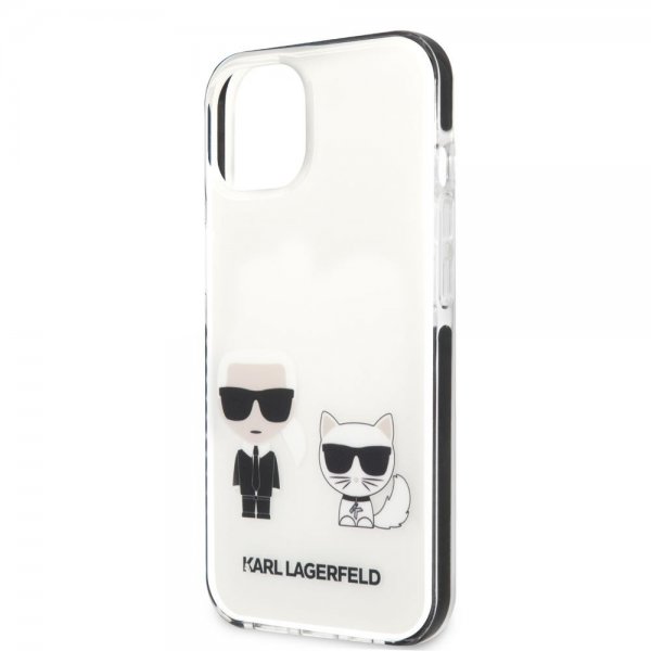 Karl Lagerfeld iPhone 13 Mini Deksel Karl & Choupette Hvit