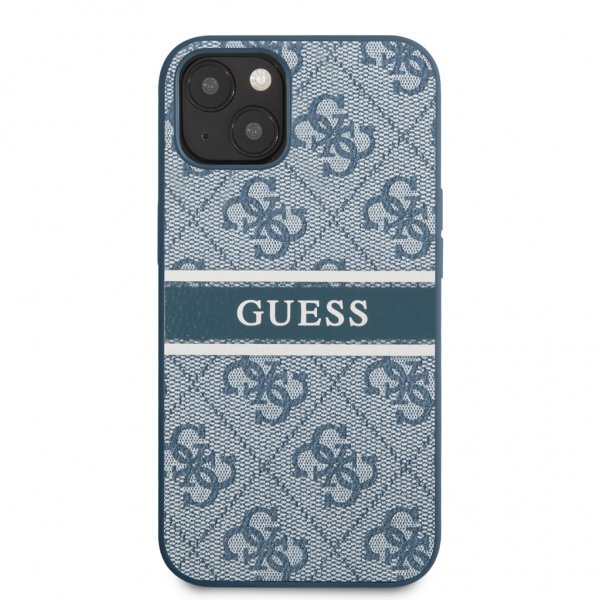 Guess iPhone 13 Mini Deksel Printed Stripe Blå