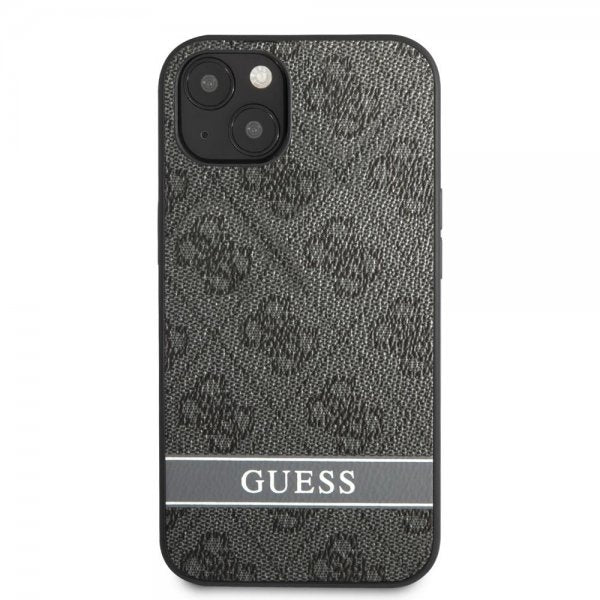 Guess iPhone 13 Mini Deksel Printed Stripe Bottom Grå