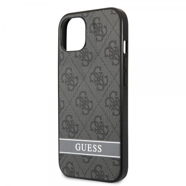 Guess iPhone 13 Mini Deksel Printed Stripe Bottom Grå