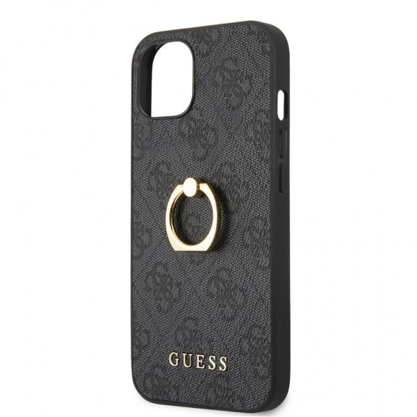 Guess iPhone 13 Mini Deksel Ring Stand Grå