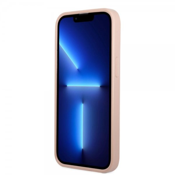 Guess iPhone 13 Mini Deksel Saffiano Double Cardslot Rosa