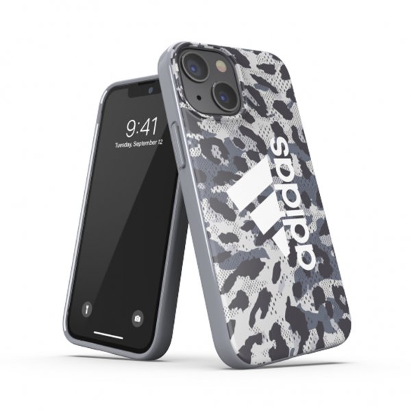 Adidas iPhone 13 Mini Deksel Snap Case Leopard Grå