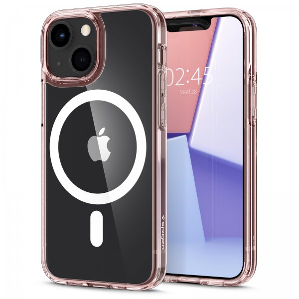 Spigen iPhone 13 Mini Deksel Ultra Hybrid Mag Rose Crystal