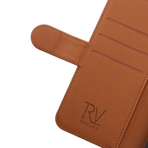 Rvelon iPhone 13 Etui Detachable Wallet Case Brun