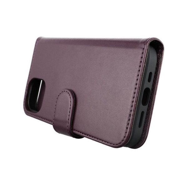 Rvelon iPhone 13 Etui Detachable Wallet Case Lilla