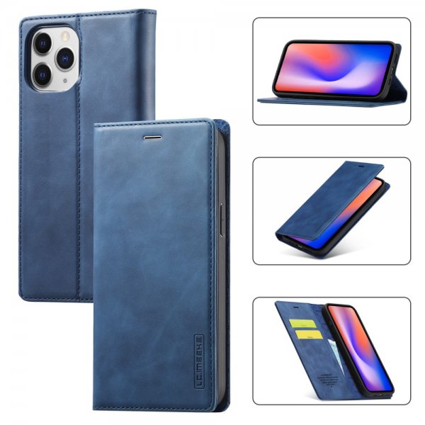 Lc.Imeeke iPhone 13 Pro Etui med Kortlomme flipp Blå