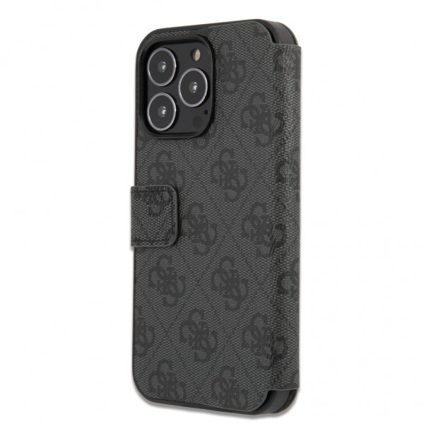 Guess iPhone 13 Pro Etui Metal Logo Grå