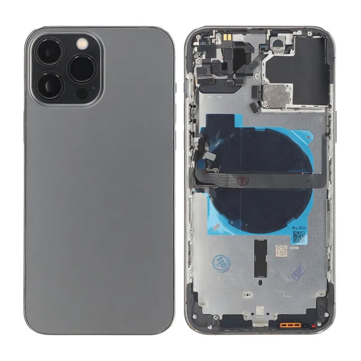 iPhone 13 Pro Max bakside med komplett ramme OEM - grafitt