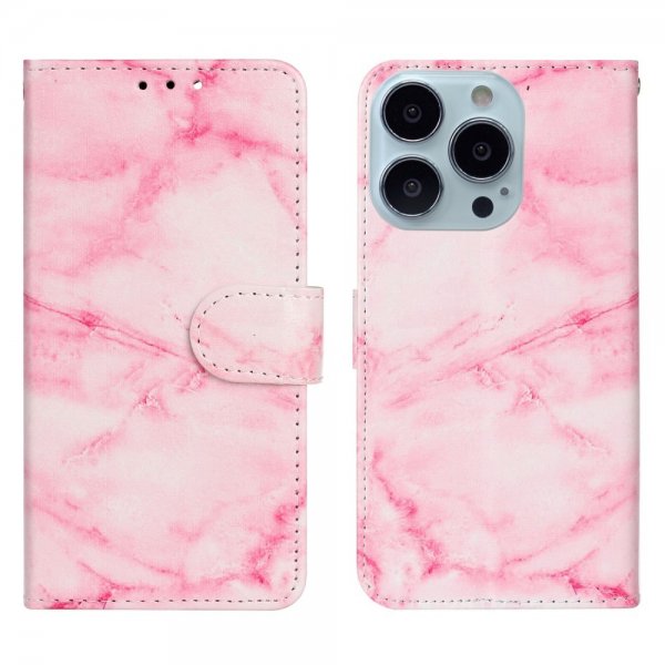 iPhone 13 Pro Max Etui Motiv Rosa Marmor