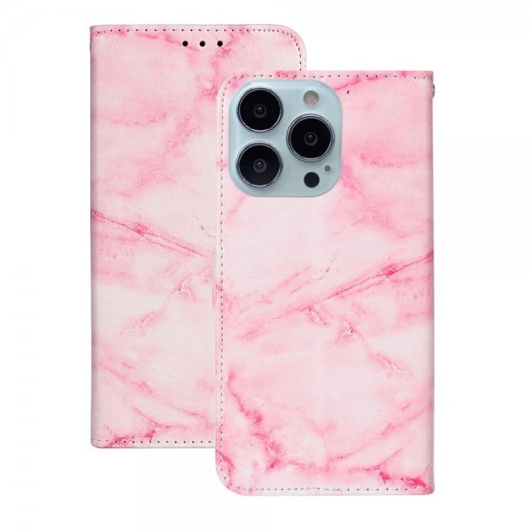 iPhone 13 Pro Max Etui Motiv Rosa Marmor