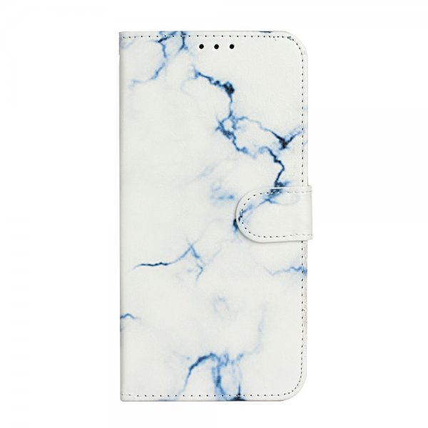 iPhone 13 Pro Max Etui Motiv Vit Marmor