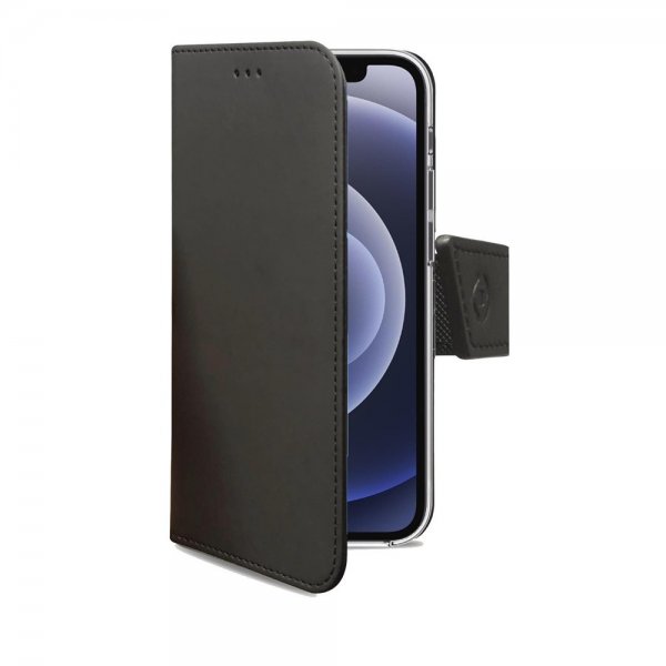 Celly iPhone 13 Pro Max Etui Wally Wallet Case Svart