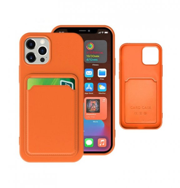 iPhone 13 Pro Max Deksel Kortholder Oransje