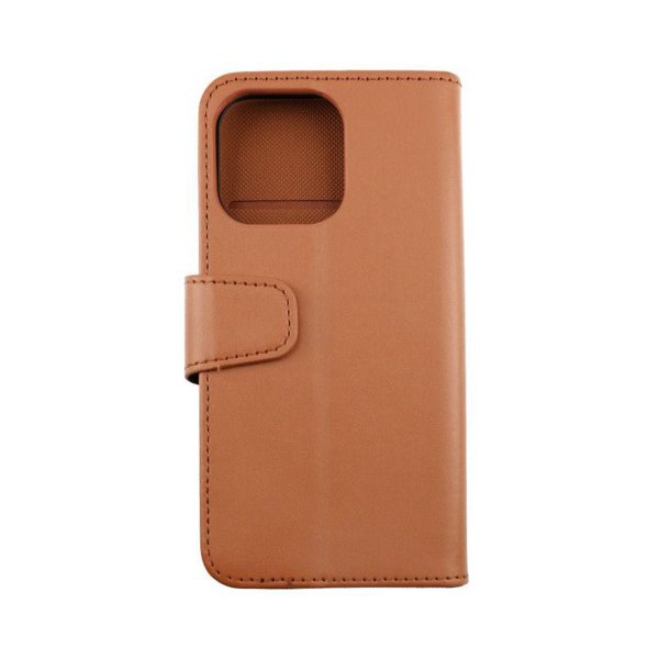 Rvelon iPhone 13 Pro Max Etui Utbrettbar Kortlomme Brun