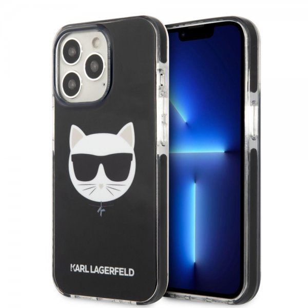 Karl Lagerfeld iPhone 13 Pro Max Deksel Choupette Svart