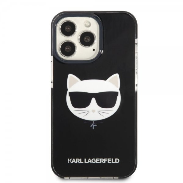 Karl Lagerfeld iPhone 13 Pro Max Deksel Choupette Svart