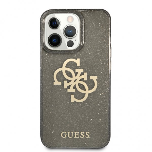 Guess iPhone 13 Pro Max Deksel Full Glitter Svart