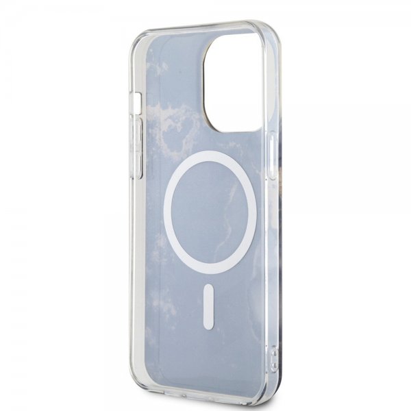 Guess iPhone 13 Pro Max Deksel Golden Marble MagSafe Svart