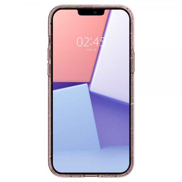 Spigen iPhone 13 Pro Max Deksel Liquid Crystal Glitter Rose Quartz