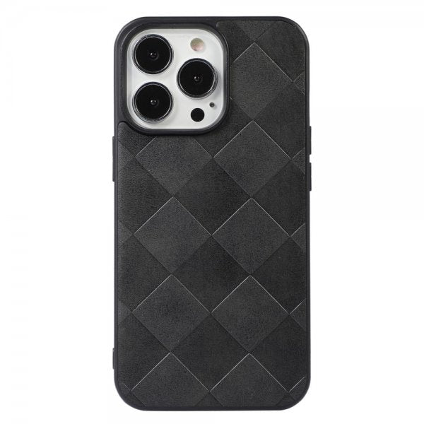iPhone 13 Pro Max Deksel Rutemønster Svart
