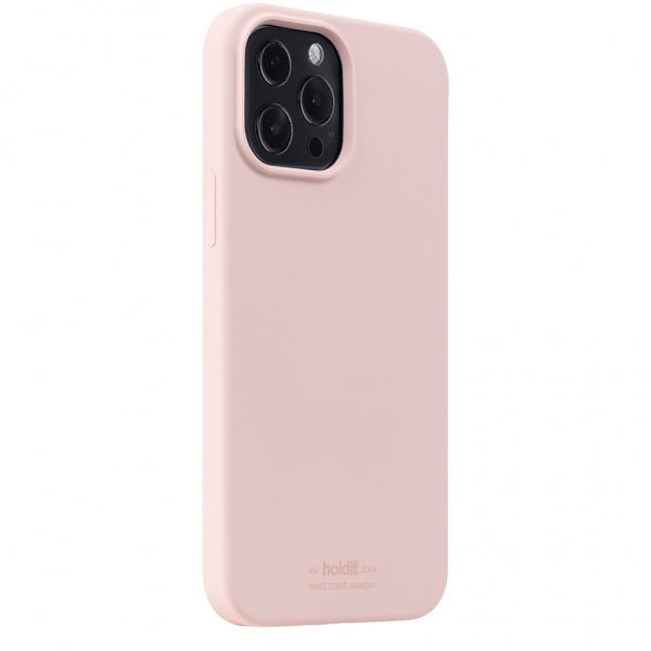 holdit iPhone 13 Pro Max Deksel Silikon Blush Pink