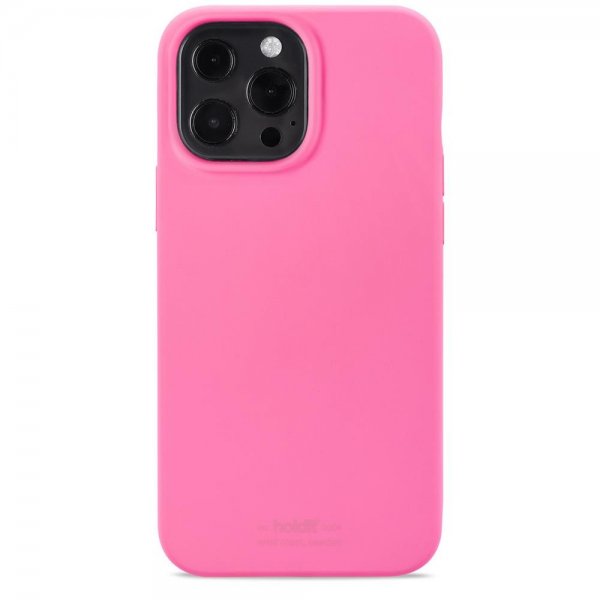 holdit iPhone 13 Pro Max Deksel Silikon Bright Pink