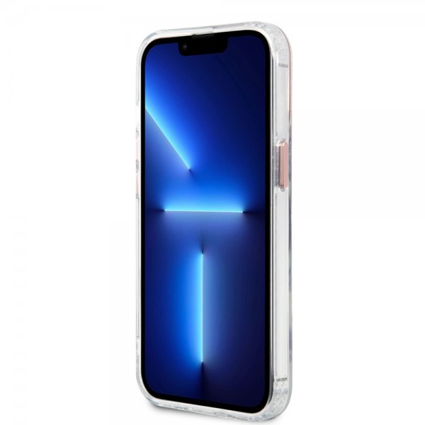 Guess iPhone 13 Pro Max Deksel Transparent MagSafe Rosa Transparent