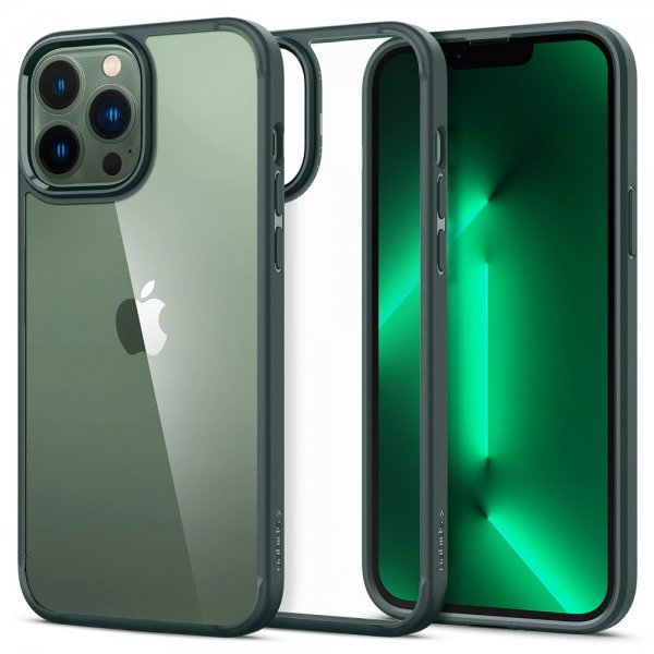 Spigen iPhone 13 Pro Max Deksel Ultra Hybrid Midnight Green