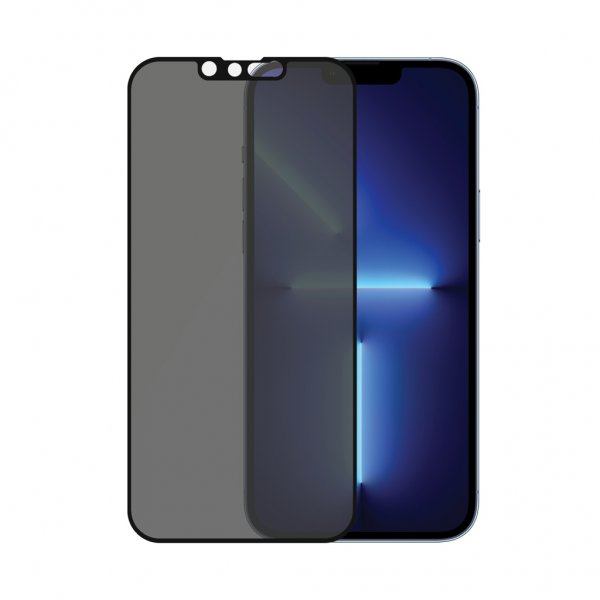 PanzerGlass iPhone 13 Pro Max Skjermbeskytter Edge-to-Edge Case Friendly Privacy