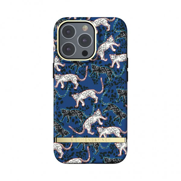 Richmond & Finch iPhone 13 Pro Deksel Blue Leopard